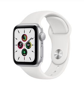 Apple Watch Se Gps 40mm Silver Aluminum Case With White Sport Band
